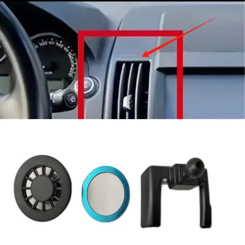 

1Set ABS Plastic Material For 2007-2015 Land Rover Freelander 2 Special Car Magnetic Phone Holder Fixed Bracket Stand Mobile