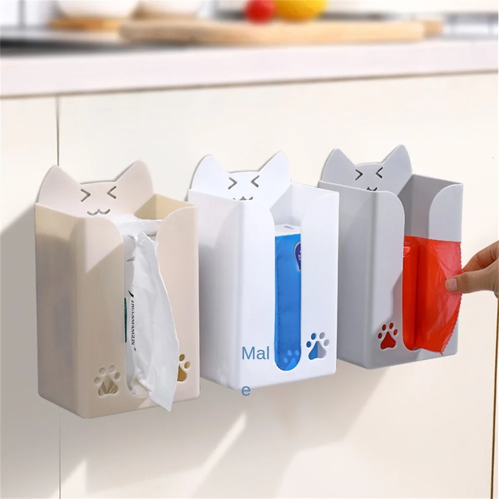 Tissue Box Effectively Save Space Readily Available No Punching Paper Towel Rack Creativity Wall Mount Kitchen Tissue Holder