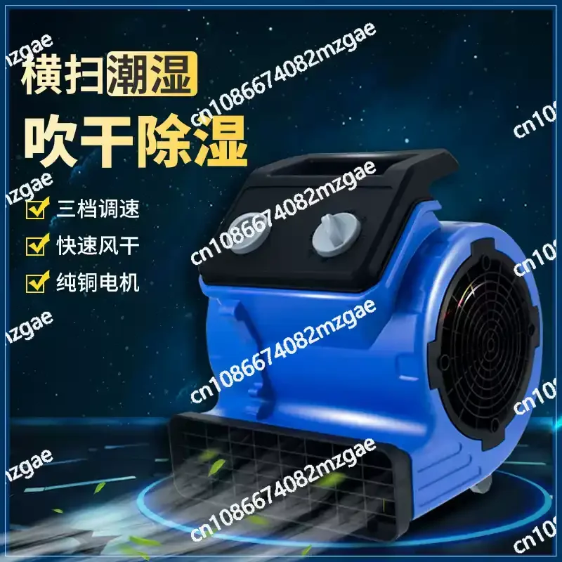 Commercial 220V High Power Hair Dryer Blower Fan, Household Floor Carpet Dryer Dehumidifier for Home and Living Room