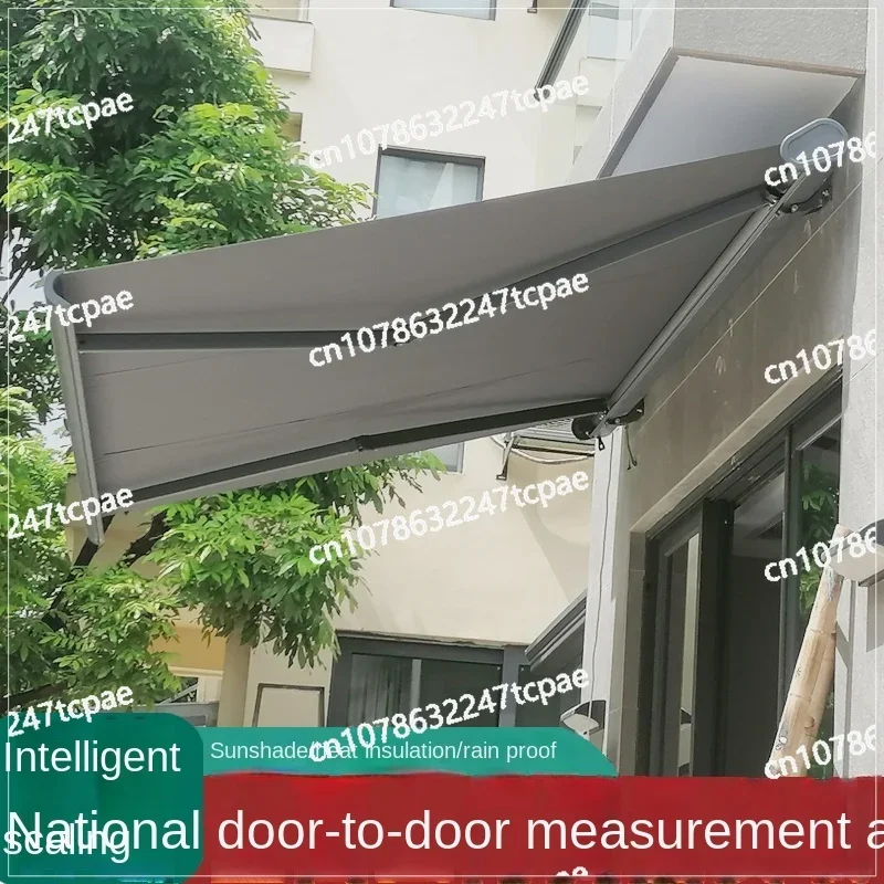 Electric Canopy Remote Control Outdoor Sunshade Rain Protection Villa Balcony Special