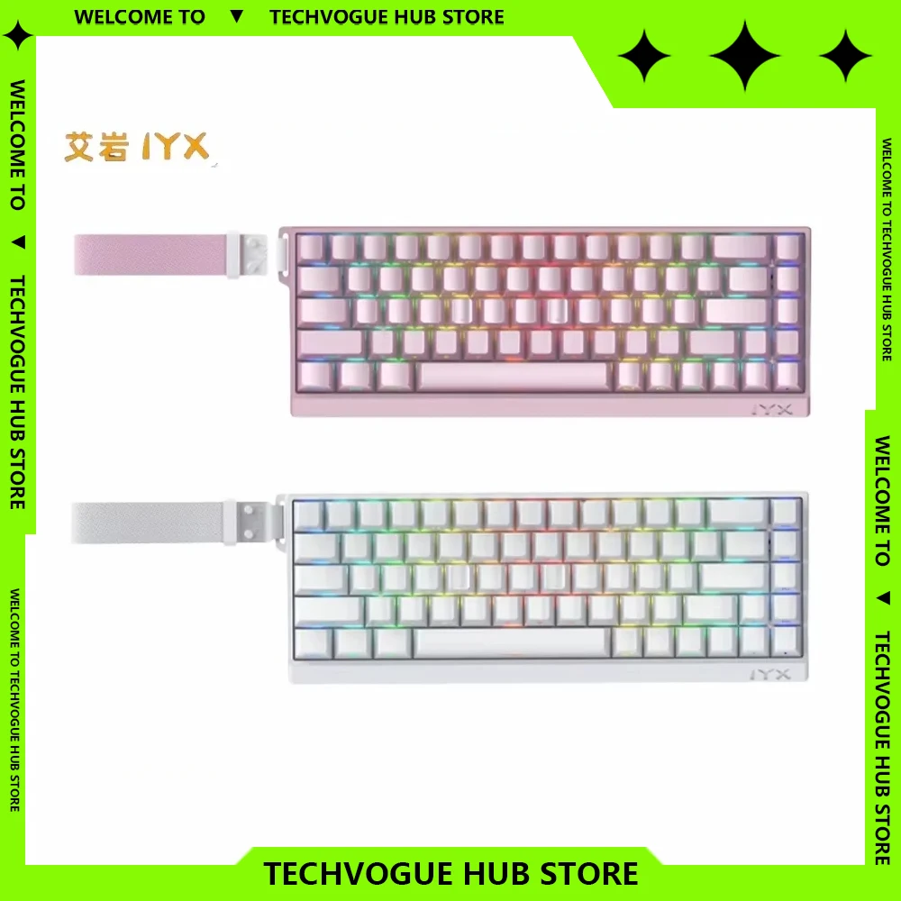 Iyx Mu68 Ultra Hot Swap RGB Mu68Ultra Backlit Magnetic Switch Mechanical Keyboard Wired Keyboard Custom E-Sports Gamer Keyboard