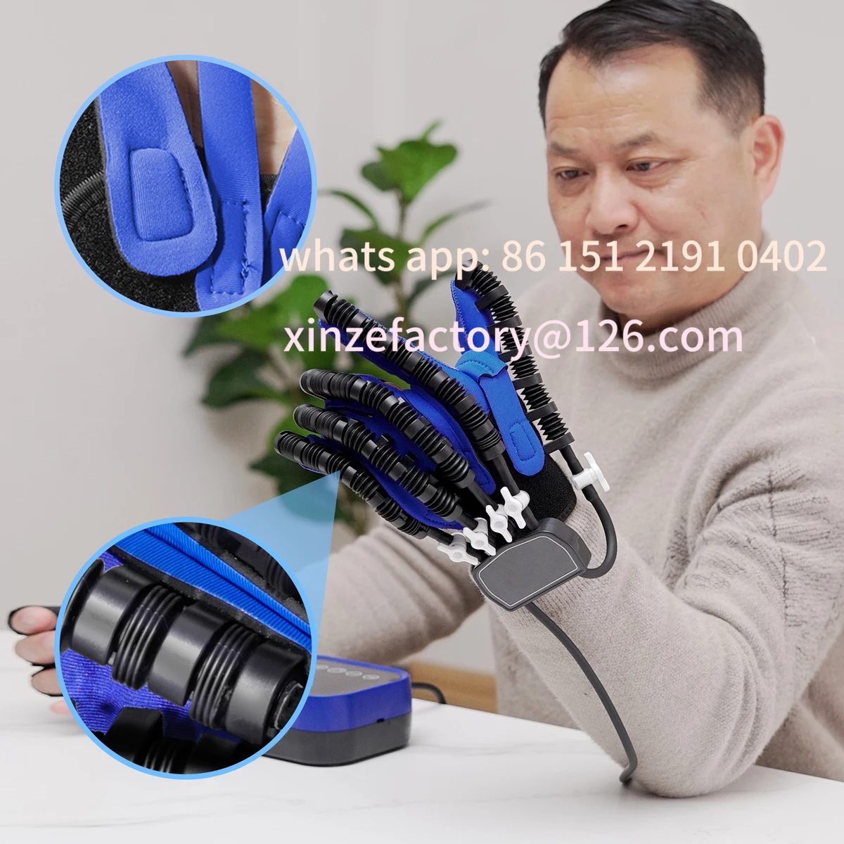 Customizable Upgraded Rehabilitation Robot Gloves Cerebral Infarction Hemiplegia Hand Training Stroke Finger Recovery Strengthen