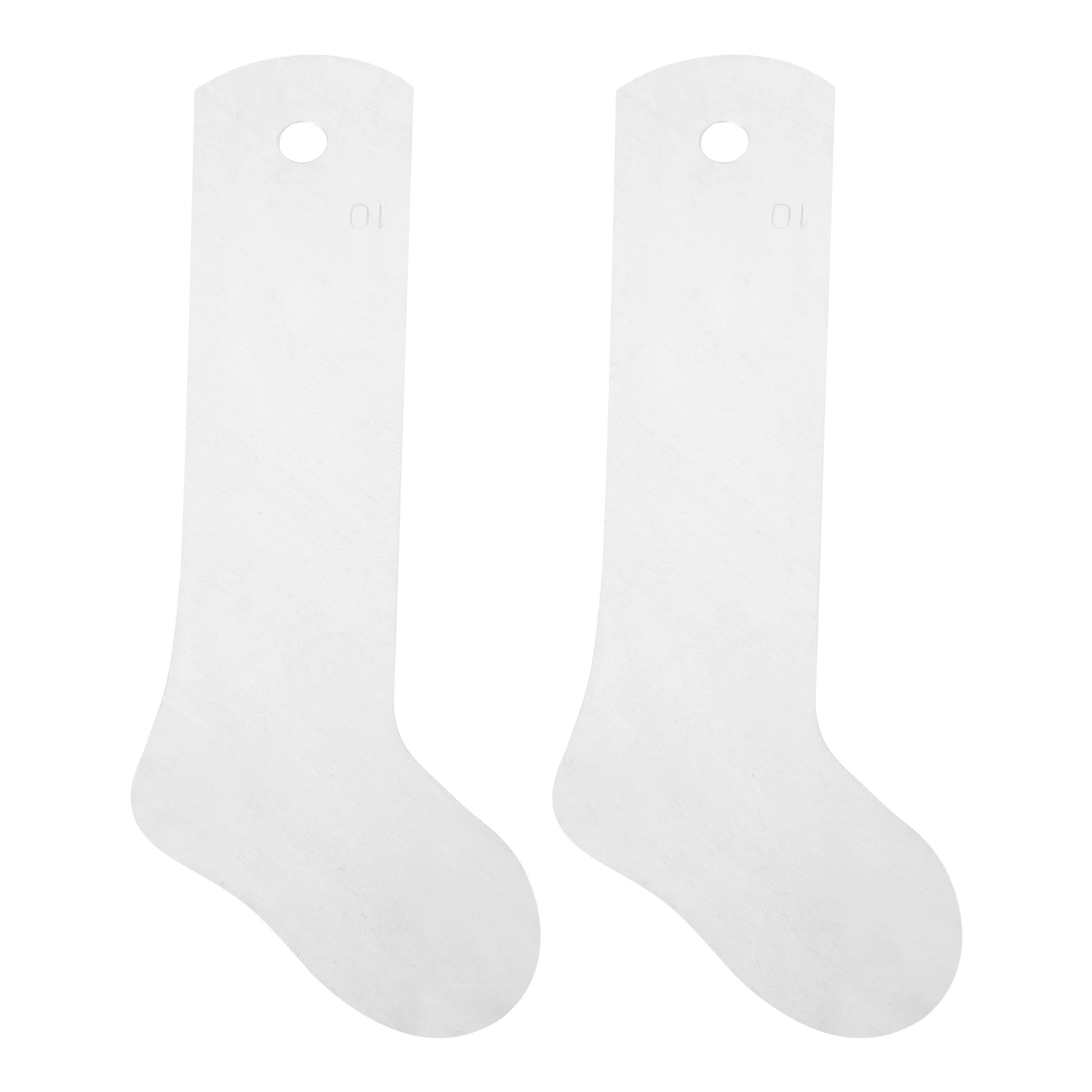 

2 Pcs White Sox Sock Shaping Board Baby Machine Sublimation Crew Jig Aluminum Printing