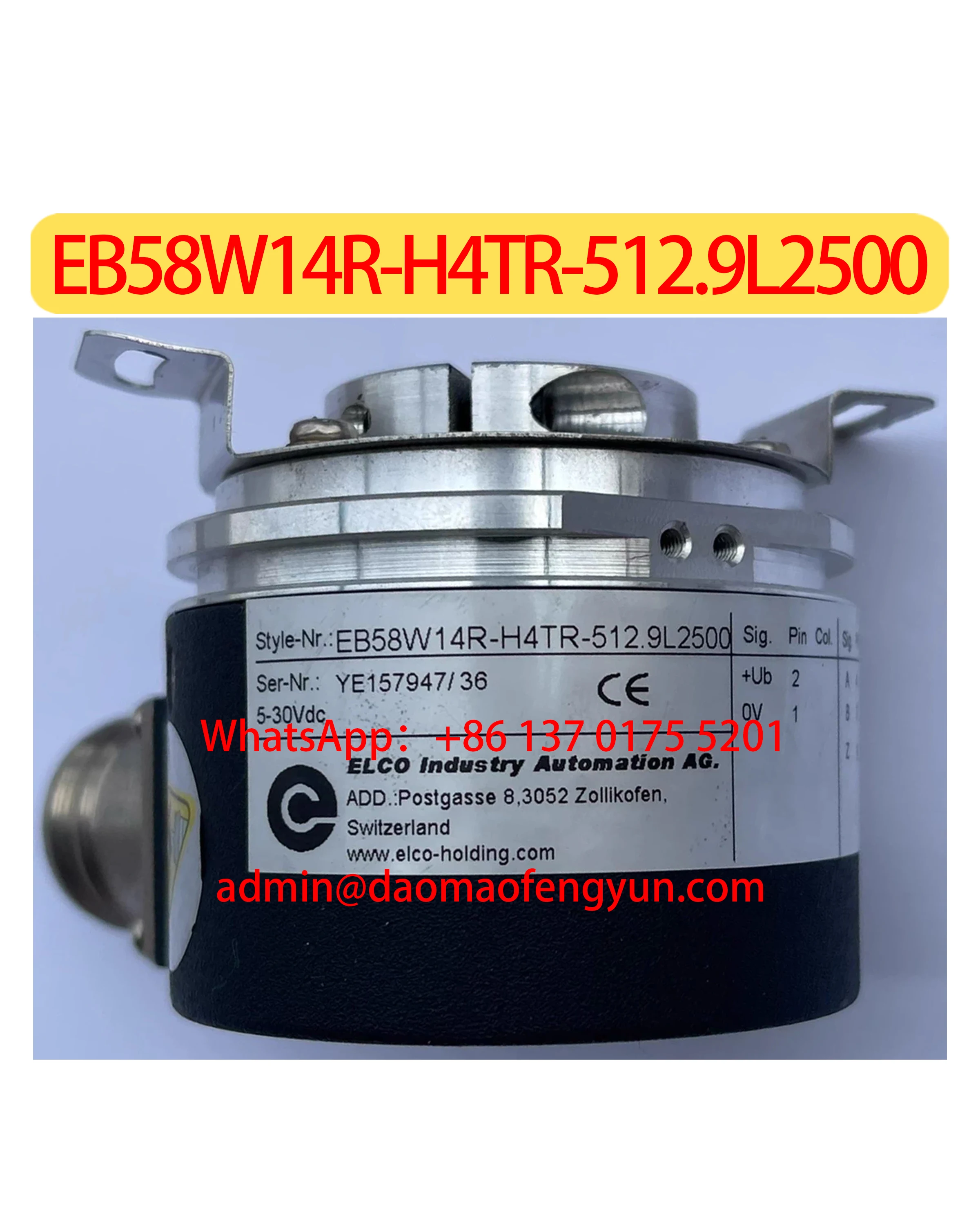 EB58W14R-H4TR-512.9L2500 Used 95%New Encoder，Tested ok，Fast shipping