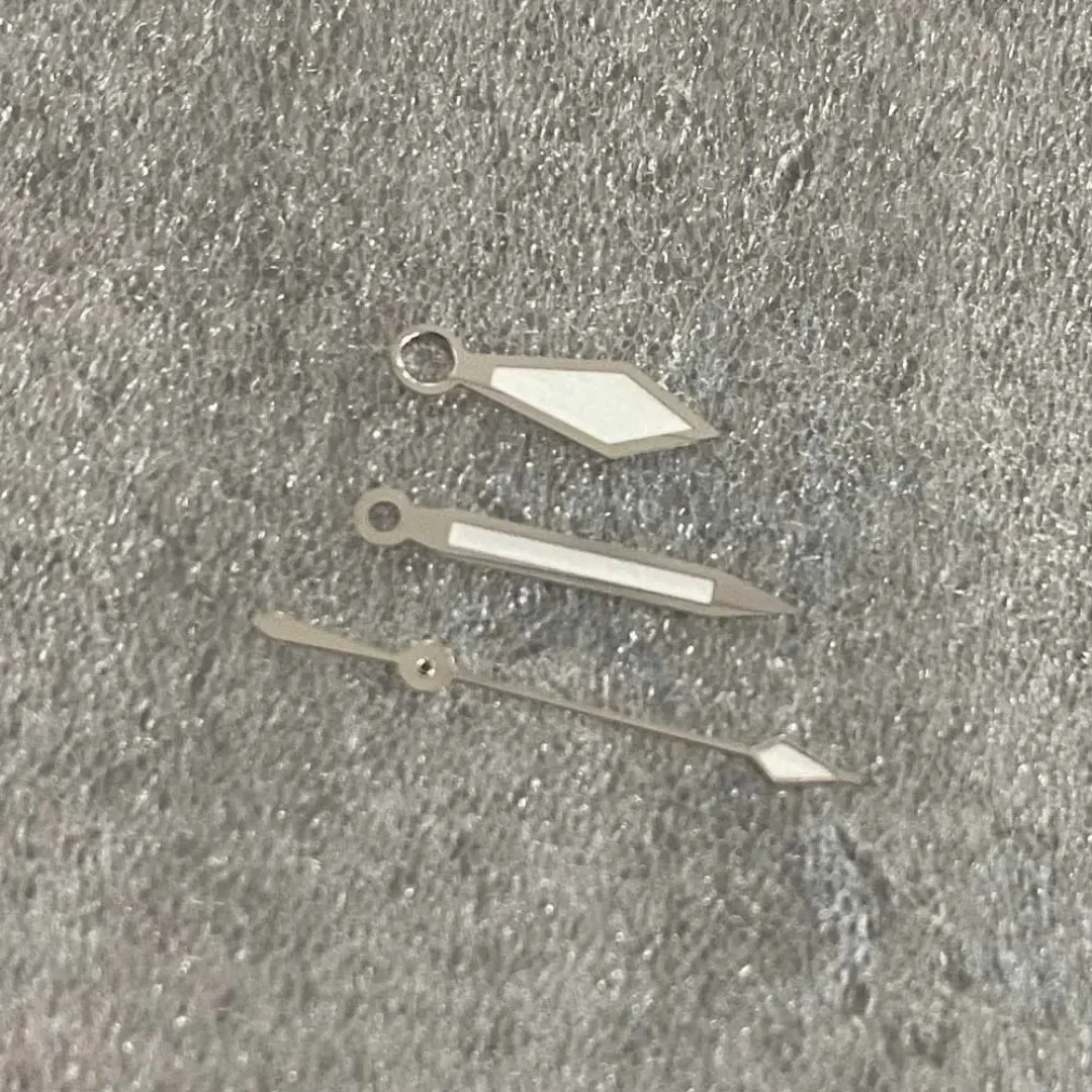 Diamond Watch Hands with Green Luminous for NH35/36/4R/7S Automatic Movement Men's Watch Replacement Parts Watch Pointer