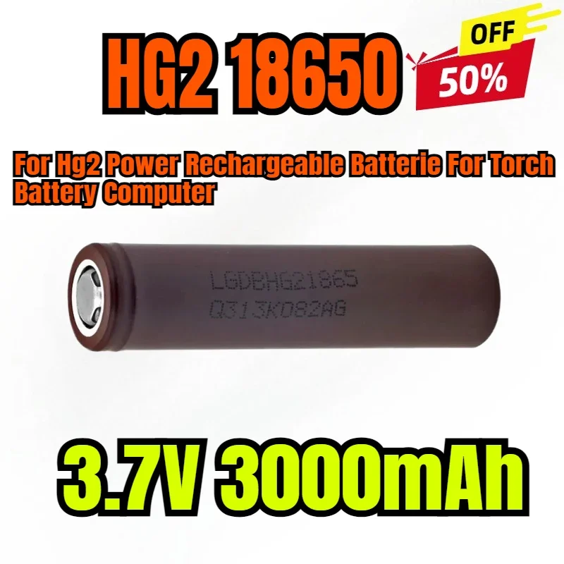 

HG2 18650 3000mah Battery 18650 HG2 3.7v Discharge 20a Dedicated For Hg2 Power Rechargeable Batterie For Torch Battery Computer