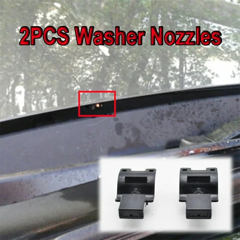 2pcs Car Windshield Water Washer Nozzle Plastic Jet Spray Pair Fit For Corolla Altis 85381-12300 Front Nozzle Accessories