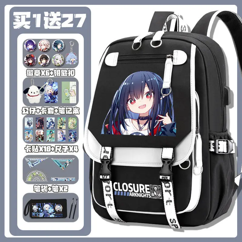 حقيبة ظهر فرسان رازر ستورم للمدرسة الابتدائية المتوسطة للأولاد والبنات أنيمي حقيبة كتف مزدوجة ذات سعة كبيرة أ