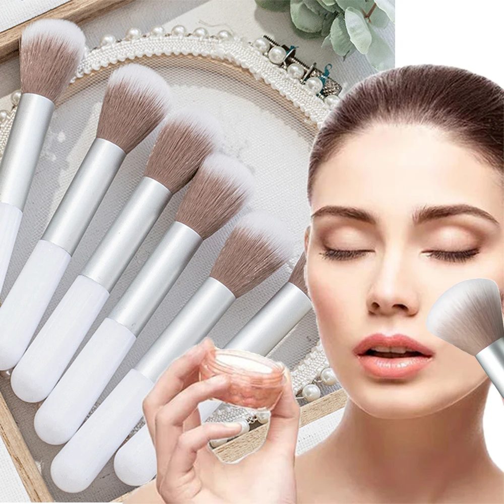 Aplicador de brocha de maquillaje para principiantes, base única suave, herramientas cosméticas, brocha para rubor