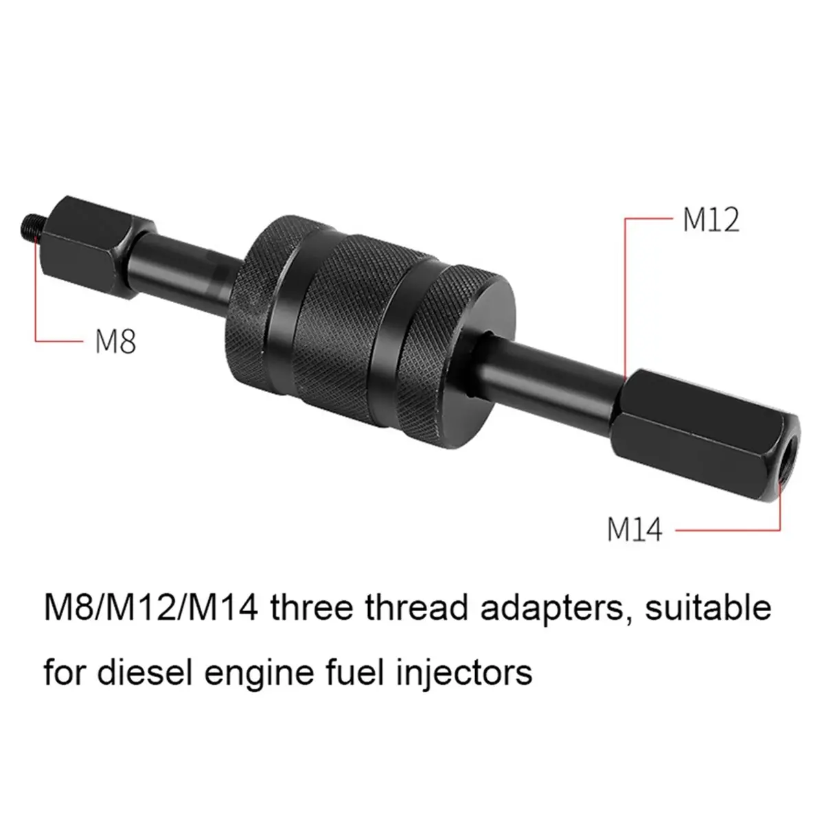 

AS497 HAPPY^Extractor Installer Tool Injector Puller Tools Injector Remover Accessory with Hard Case M8 M14 Injector
