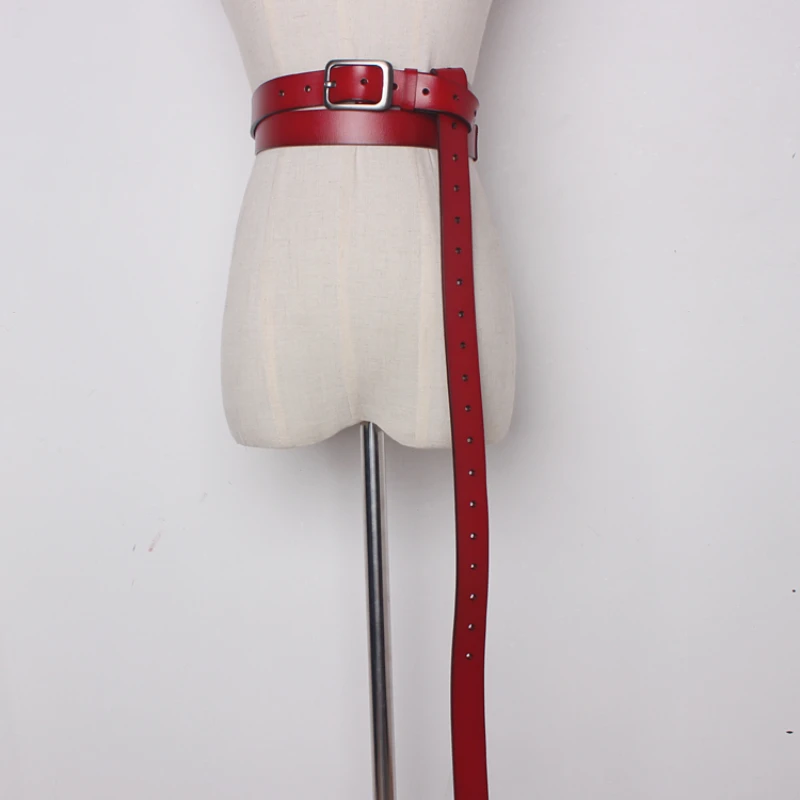 

Новые длинные индивидуальные модные ремни из воловьей кожи, дизайнерские женские широкие ремни на талии, женское платье для отдыха, джинсы, пояс в стиле ретро