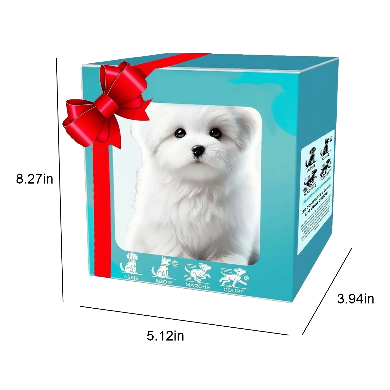 Regalos Robot de peluche cachorro perro juguete ladrando Animal relleno realista cola de perro meneando electrónico interactivo caminar cachorro simulado