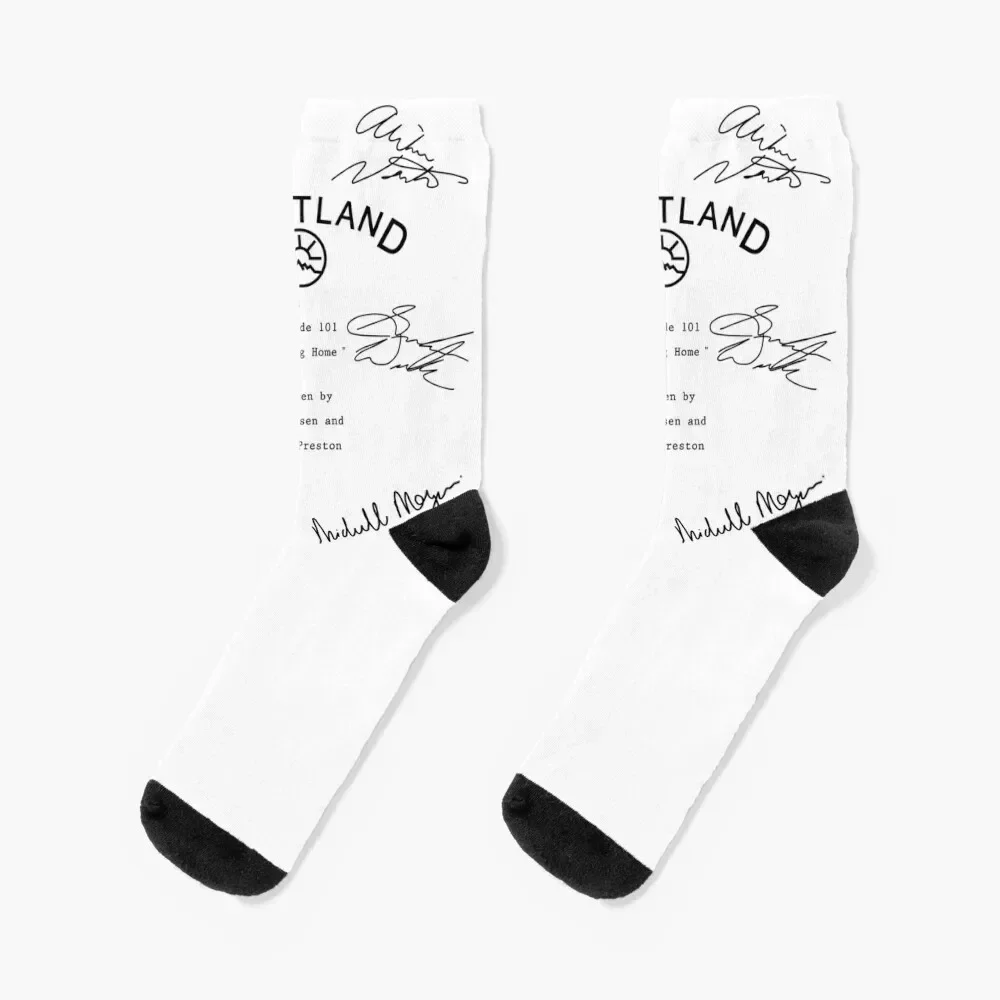 Heartland Script Socks Thermal man winter colored cycling basketball Socks For Women Men's