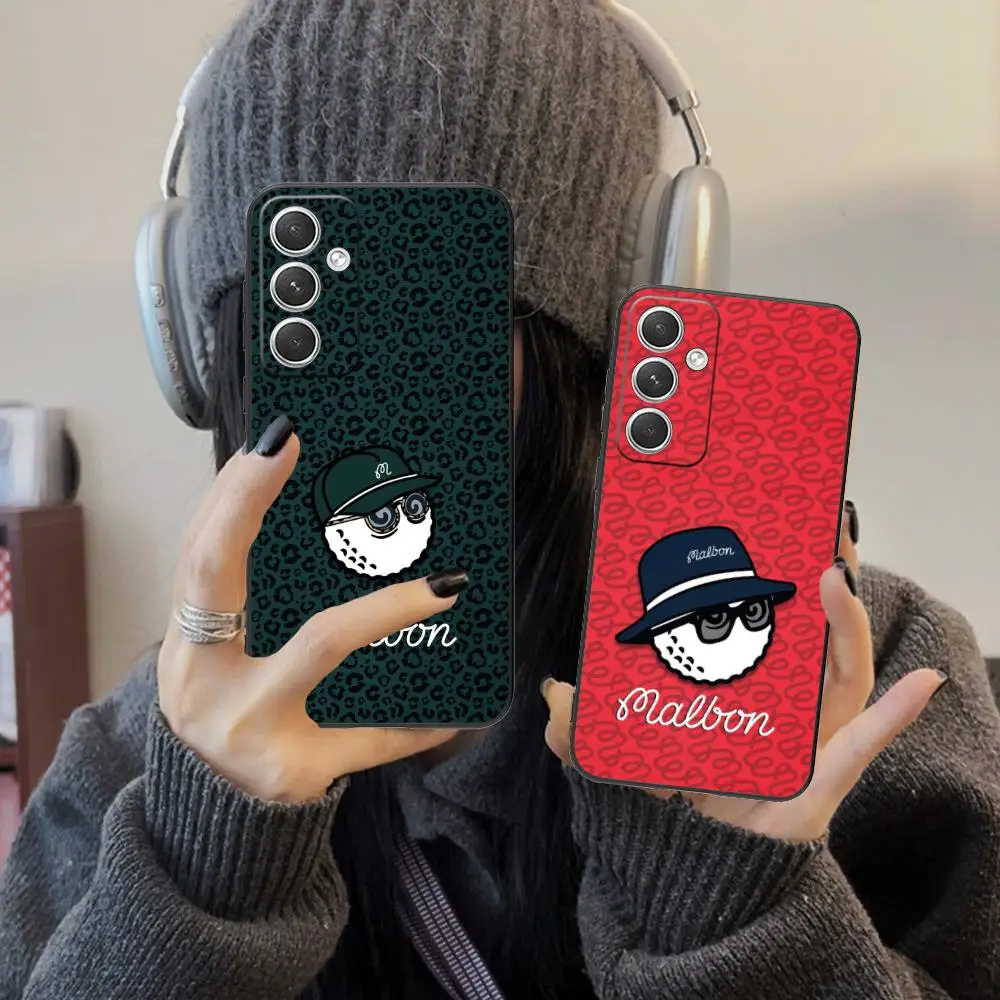 حافظة هاتف فاخرة D-Malbons-S لهاتف سامسونج جالاكسي S25 S24 S23 S22 S21 S20 نوت 20 Plus FE غطاء حماية فاخر فائق اللون