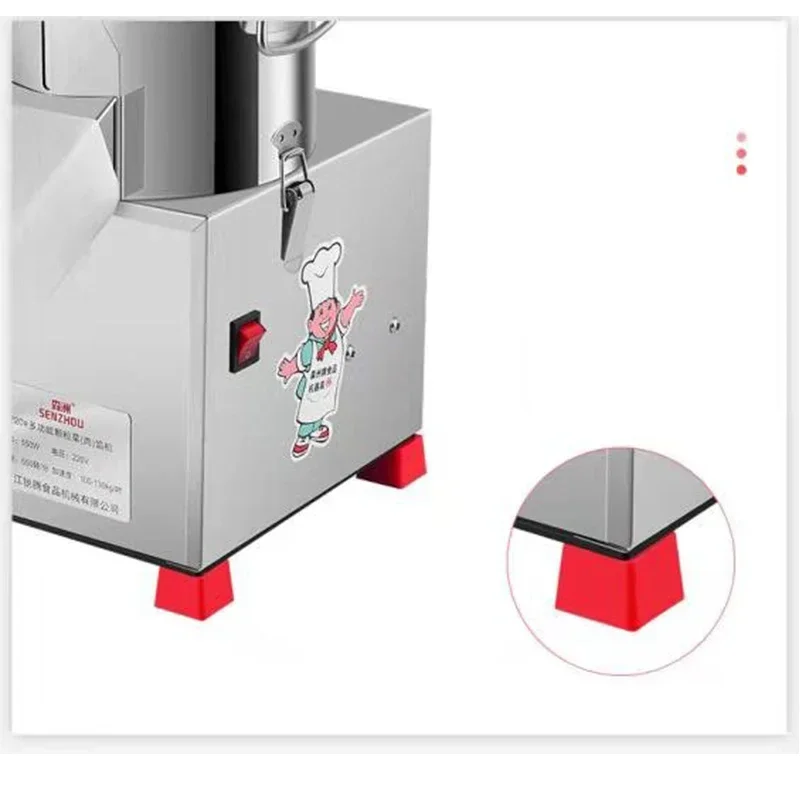 Krajarka do warzyw elektryczny krajarka do warzyw młynek do maszyna do mielenia Chili ze stali nierdzewnej robot kuchenny żywności 100-130kg/h