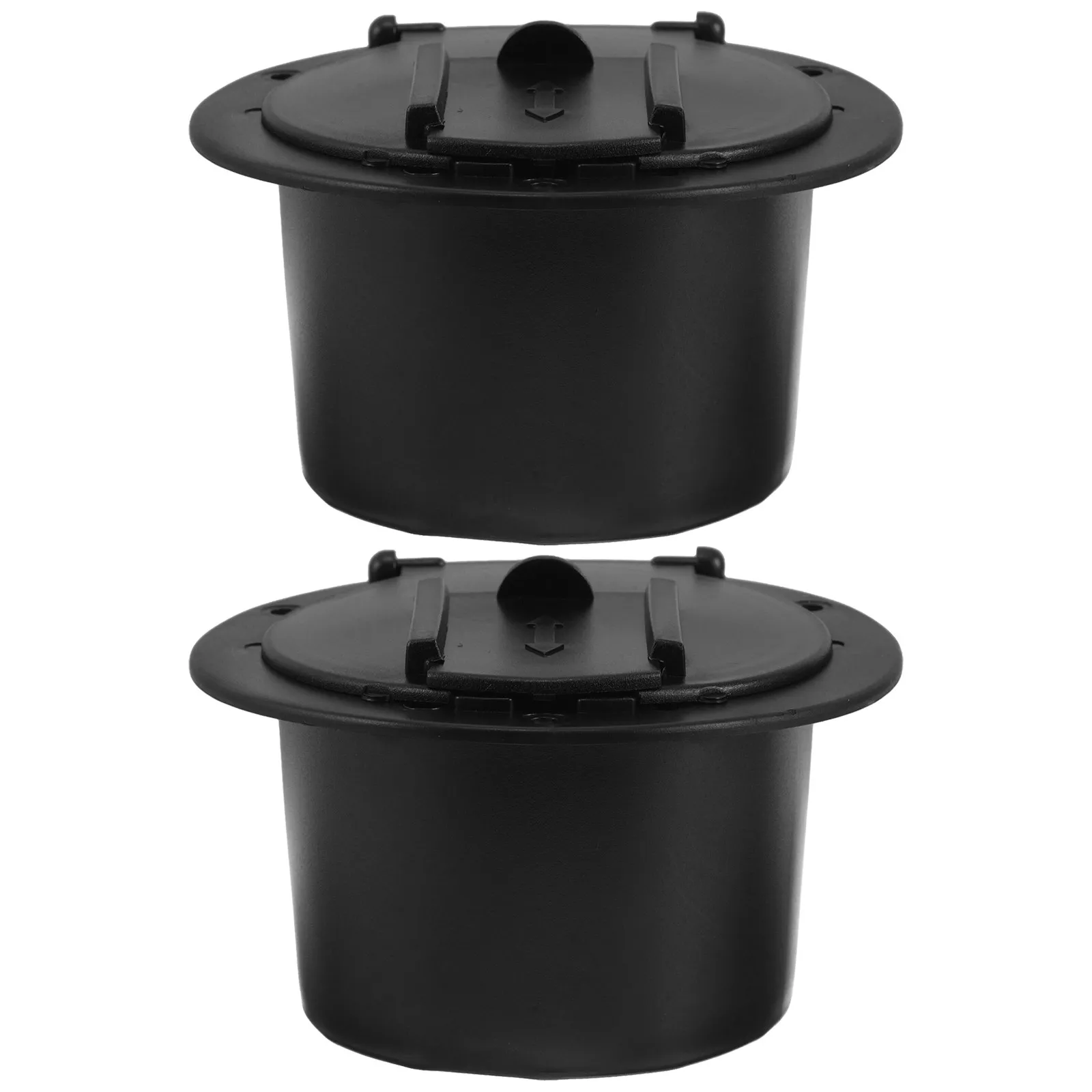 2Pcs Waterproof Round Cable Hatch Heavy Duty Plastic Marine Hardware Deck Gland Cable Entry Port Rv Boat Camper Trailer