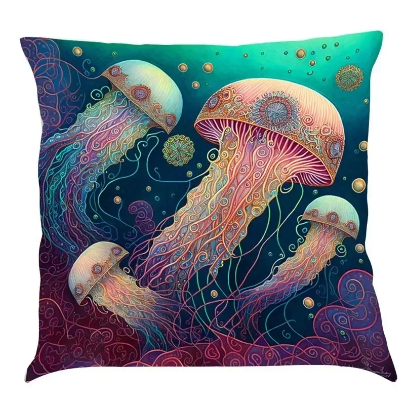 Luxury Home Decor Pillowcase Car Living Room Sofa Cushions Marine Life Cushions