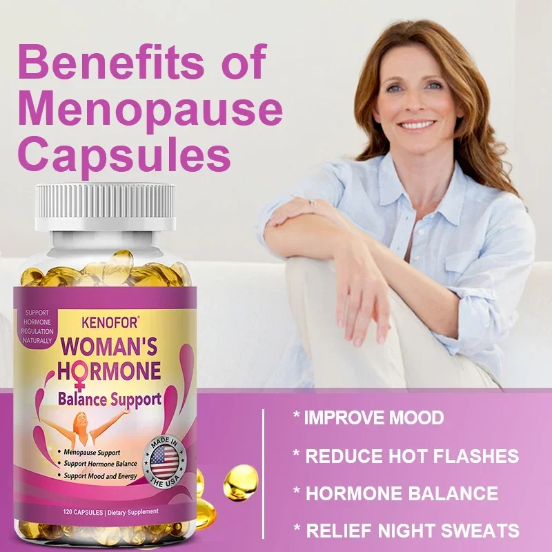 Female Hormone Balance – PMS Support Supplement for Women, Hormonal and Menopausal Relief, Mood Support, Bloating Relief, PMDD