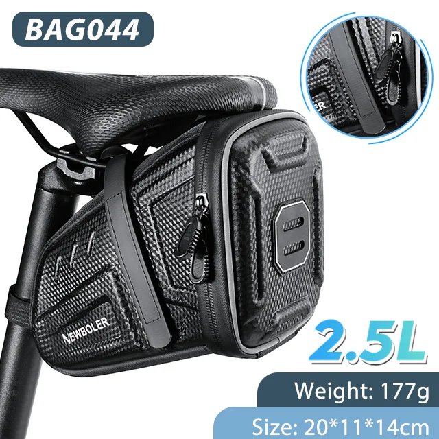 NEWBOLER Fahrrad Satteltaschen MTB Straße Wasserdichte Fahrrad Sattel Tasche Reflektierende Gestreifte Fahrrad Werkzeug Tasche MTB Fahrrad Tasche Zubehör