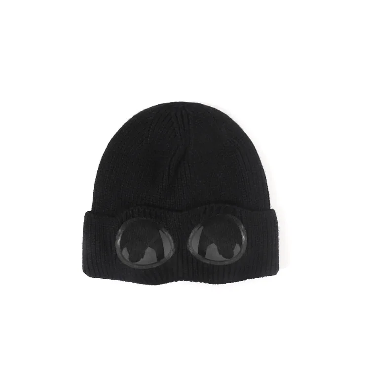 Panama Caps Strickmütze aus Wolle für Herren und Damen, Studenten-Kältemütze, Pilotenbrille, Plüschmütze, modische Outdoor-Wärmemütze H148 – Detail 14