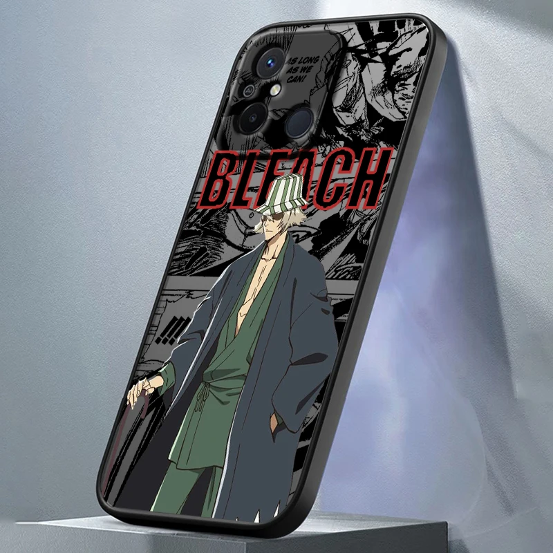 Anime BLEACH Cool For Xiaomi Redmi 13C 12C 12 11A 10X 10C 9C 9AT 9 A2 A1 Power Prime Plus Frosted Translucent Phone Case