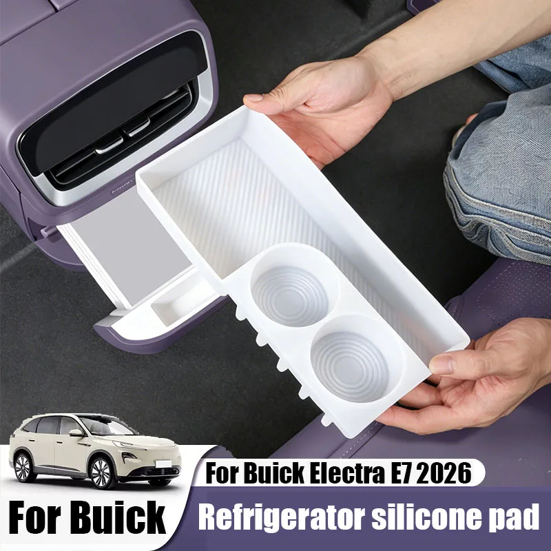 For Buick Electra E7 2026 Rear refrigerator storage pad made of silicone material for car interior supplies