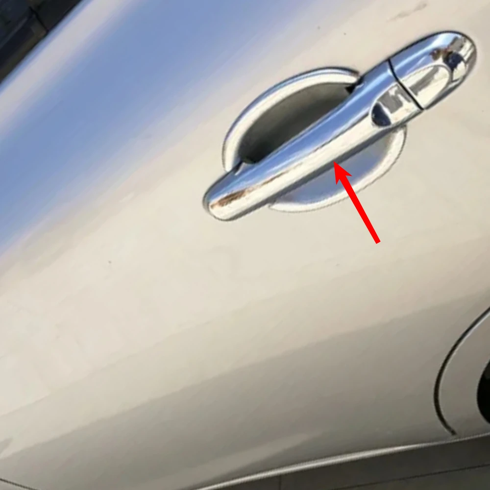 

Door Handle Cover Trim For Nissan Tiida Versa Latio Micra March Juke 2009 2010 2010 2012 Chrome Car Side Handles Cap Accessories