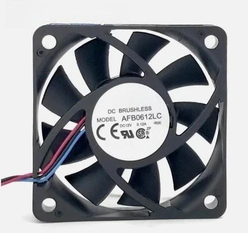 Brand New OriginalAFB0612LC Brushless DC 12V 0.12A 6CM 3WIRE- Fast Delivery
