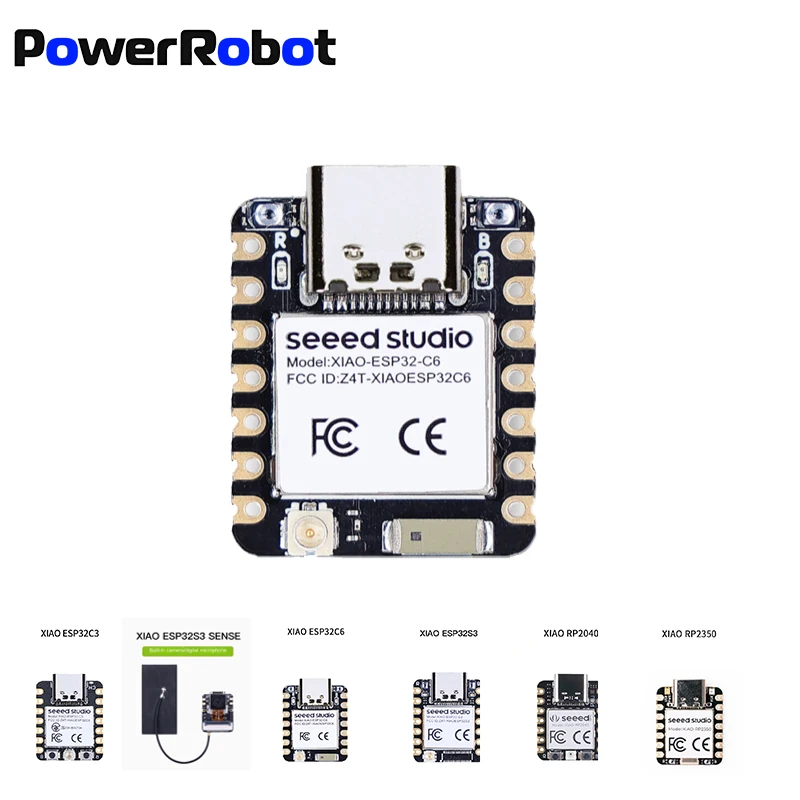 

ESP32 C6 C3 S3 Seeed Studio XIAO ESP32C6 WiFi6 Bluetooth ESP32-C6 Поддержка Zigbee Matter Wireless RP2040 PR2350 Макетная плата