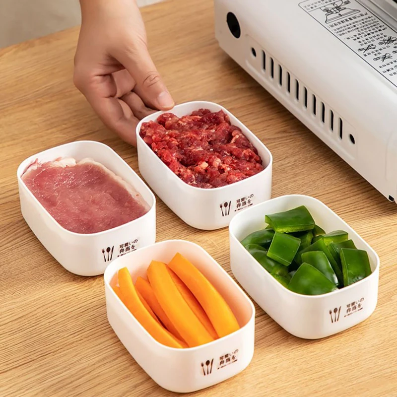 Refrigerator Frozen Meat Portable Vegetables Fresh Box With Lids Leak Proof Food-Grade Freezer Containers Kitchen