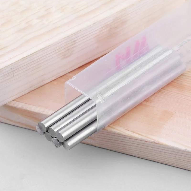 M0.8~M12 High Speed Steel Metric Tool Round Rod Punch Pin DIY Knife Precision Round Turning Straight Handle Length 100/200mm