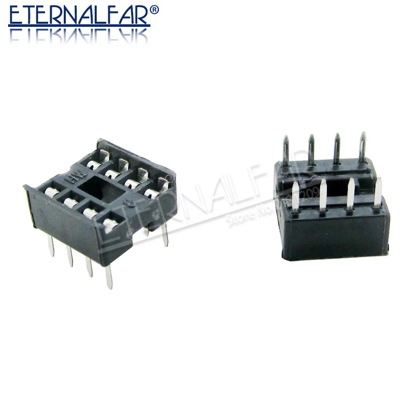 IC Sockets DIP8 DIP14 DIP16 DIP18 DIP20 DIP28 DIP40 Pins Round Hole 2.54 PCB Connector DIP Socket 6 8 14 16 18 20 28 32 40 pin