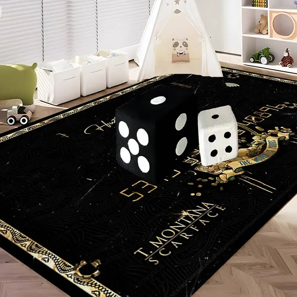 Movie Scarfac Room Mats Anti-slip Absorb Water Long Strip Cushion Bedroon Mat Household Carpets