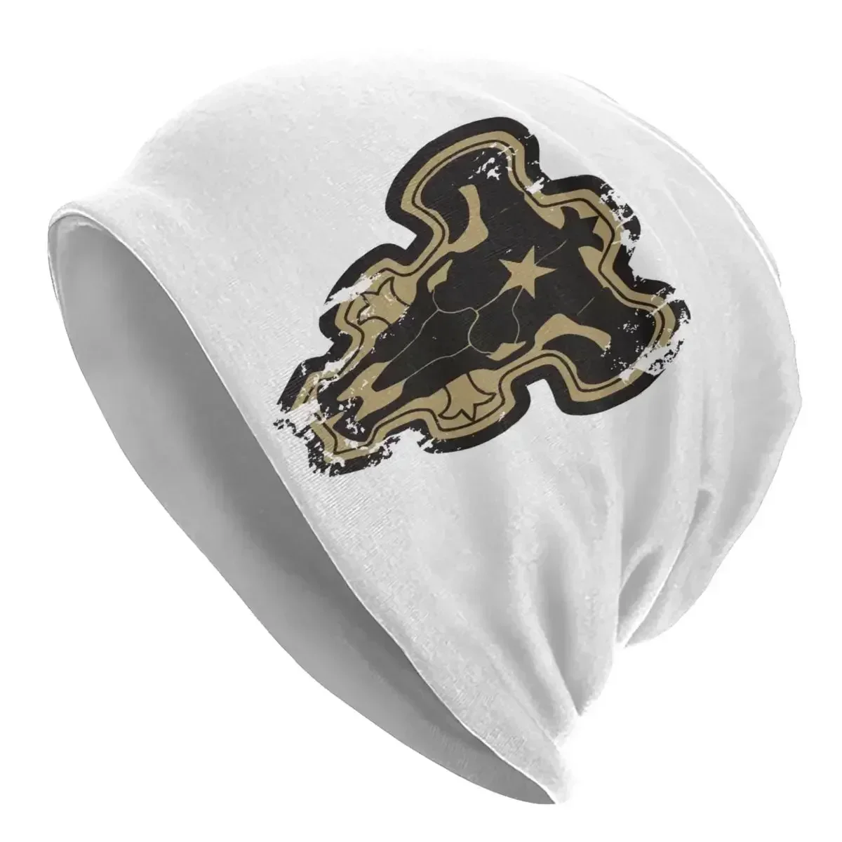 Black Clover Black Bull Insignia Unisex Adult Beanies Caps Knitted Bonnet Hat Warm Hip Hop Autumn Winter Outdoor Skullies Hats