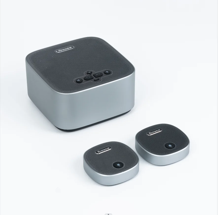 USB Wireless Conference Speakerphone With 8x Mics & 2 Expansions Audio Conference System