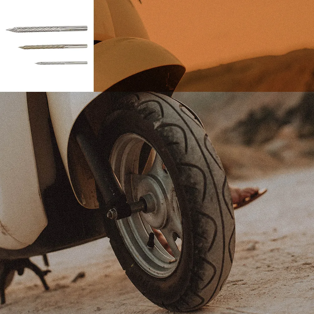

1Set Tire Repair Drill Bit Set Metal Carbide Reamer Bits 3Mm 45Mm 65Mm Tire Plug Kit Cutting Tool Drill Reamer for Automobile