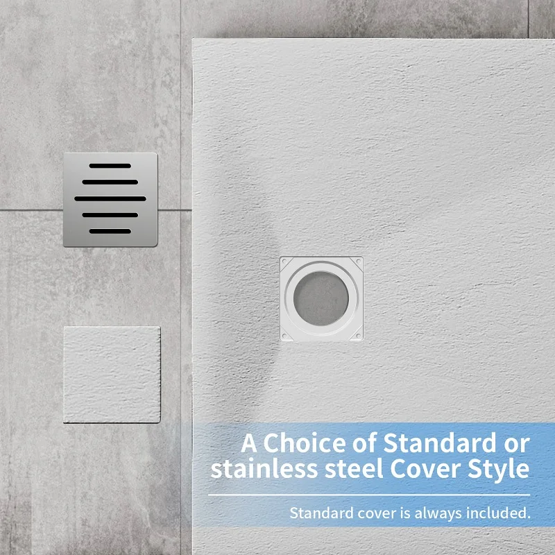 Walk-In Rectangle Shaped Shower Tray with Antislip Textured Surface Bathroom White  Shower Base