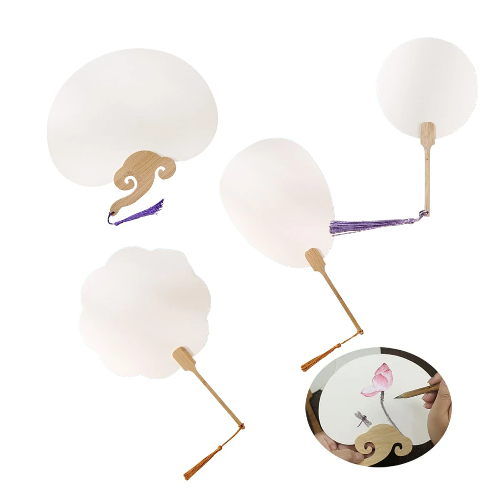 Paper Fan Blank Shuen Xuan Paper Fan Graffiti Fan Diy For Party Calligraphy Ornaments