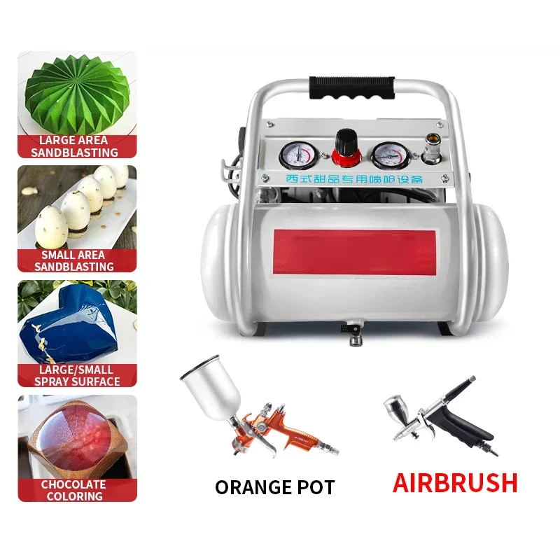 آلة السفع الرملي للخبز فائقة الهدوء، معجنات الحلوى الفرنسية، كعكة موس، مسدس رش الشوكولاتة الصغيرة المرصعة بالنجوم #2