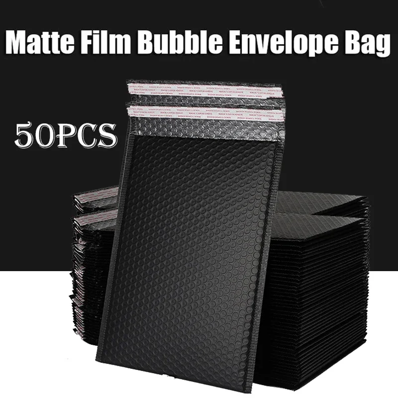 50 PCS/Lot Black Foam Envelope Bags Self Seal Mailers Padded Shipping Envelopes With Bubble Mailing Bag Shipping Packages Bages