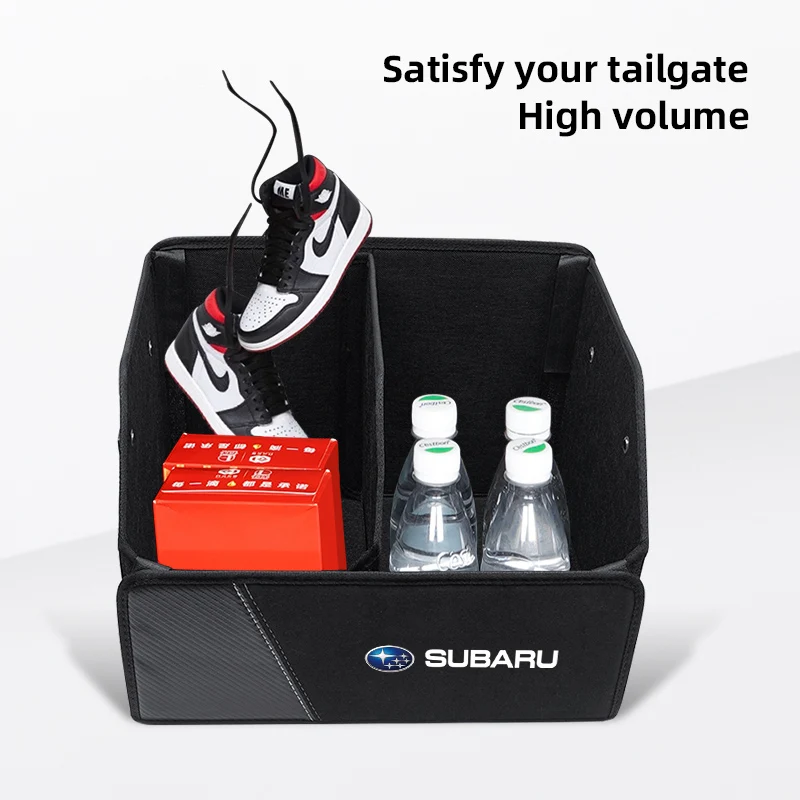 سوبارو للطي صندوق منظم صندوق السيارة حقيبة التخزين أدوات مرتبة لسوبارو XV فورستر Outback Crosstrek Legacy Impreza Levorg