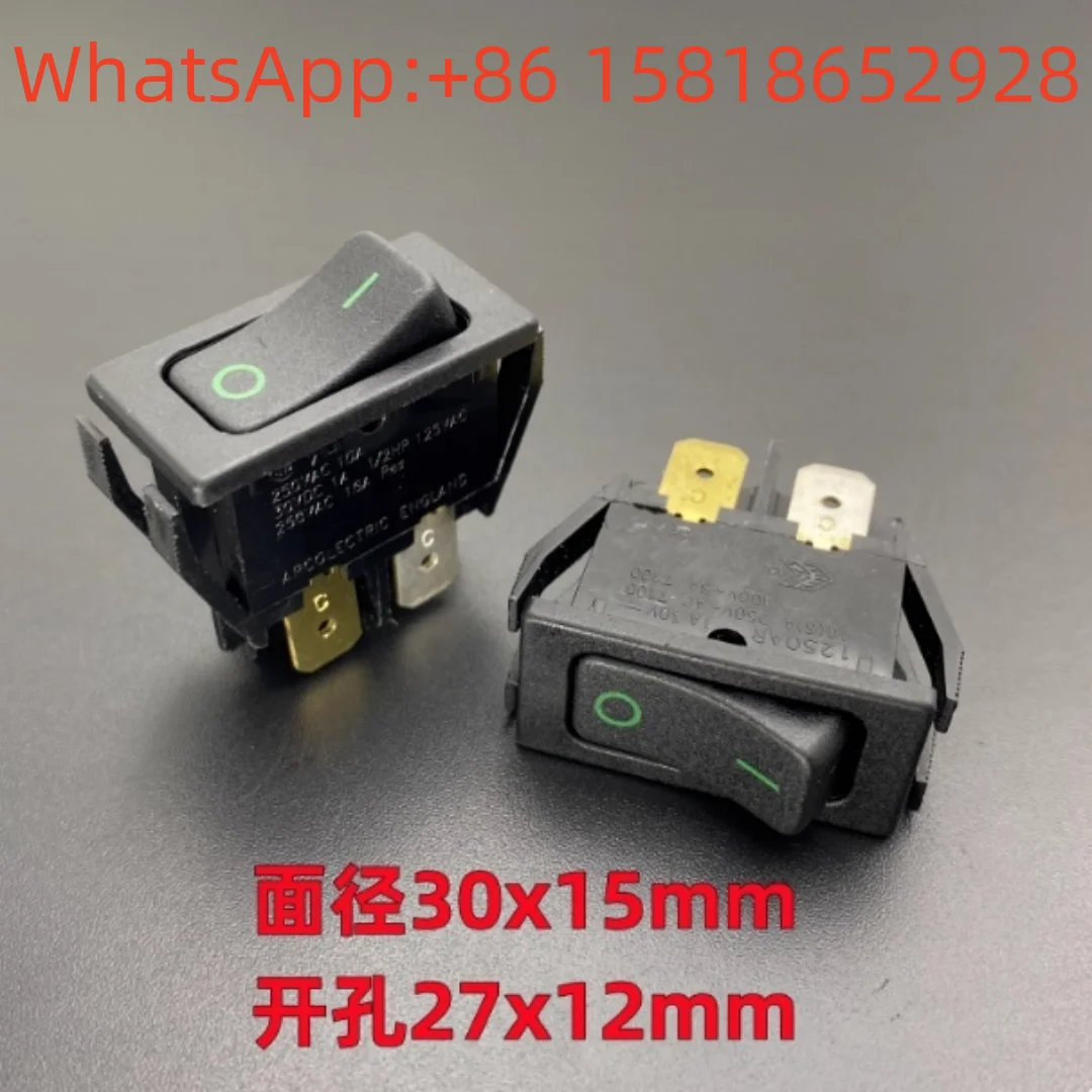 5pcs UK ARCOLECTRIC 1250AR 1242 power rocker switch 4-pin 2-position 16A high current