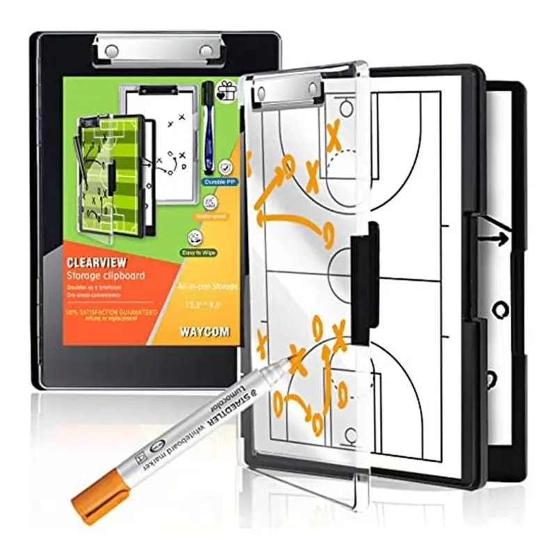 Portable Clipboard with Storage,13.3X9.5 in with 2 Compartment Storage,Dry Clip Boards Duty Clipboard Plastic Nursing Cl