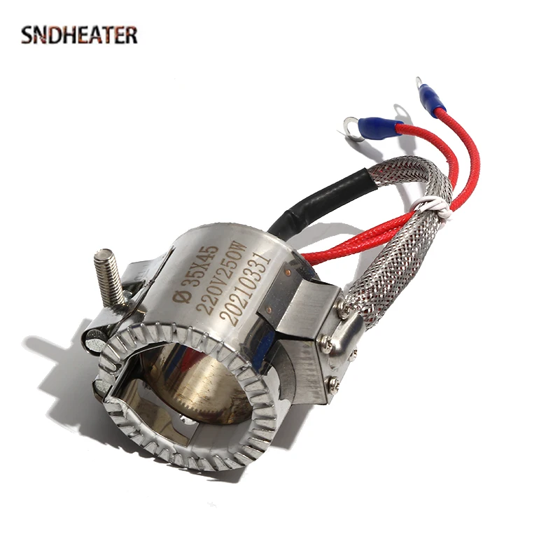 SNDHEATER 110V/220V/380V Stainess Steel Ceramic Band Heating Element 35x30mm-45mm 160W-250W Factory Price Plastic Molder Heater