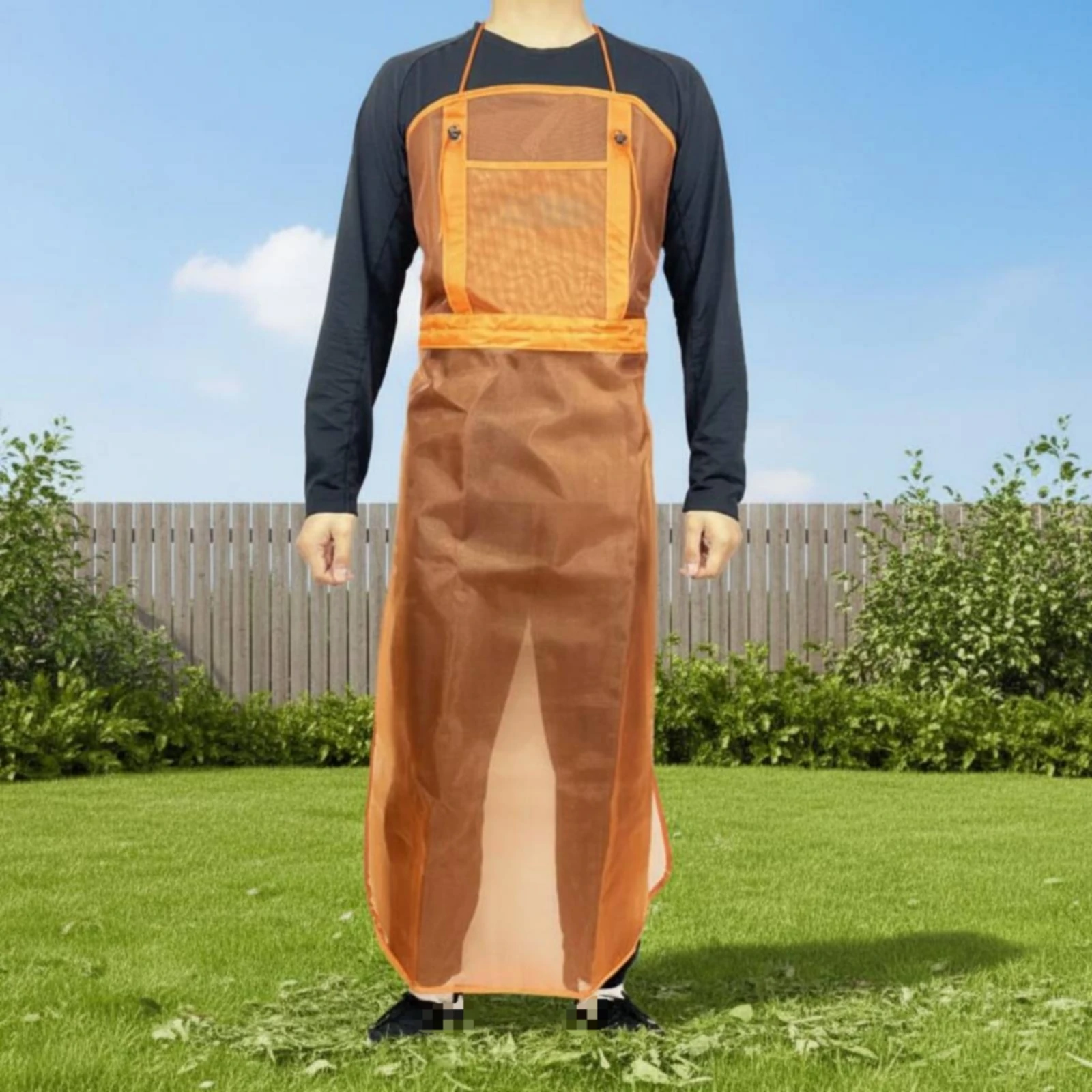 

Mesh Mowing Apron Splash Proof Grass Cutting Apron Outdoor Gear Full Coverage for Men