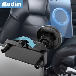iBudim Foldable Magnetic Phone Holder for Tesla Model 3/Y Car Central Control Screen Side Phone Mount for iPhone MagSafe Samsung
