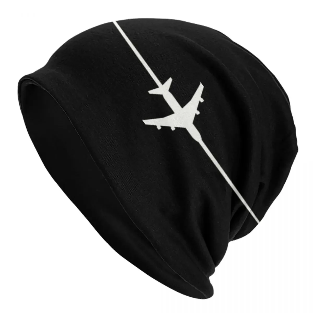 Aviation Plane Crossing Beanie Cap Unisex Winter Warm Bonnet Homme Knitting Hats Outdoor Airplane Aviator Pilot Beanies Caps