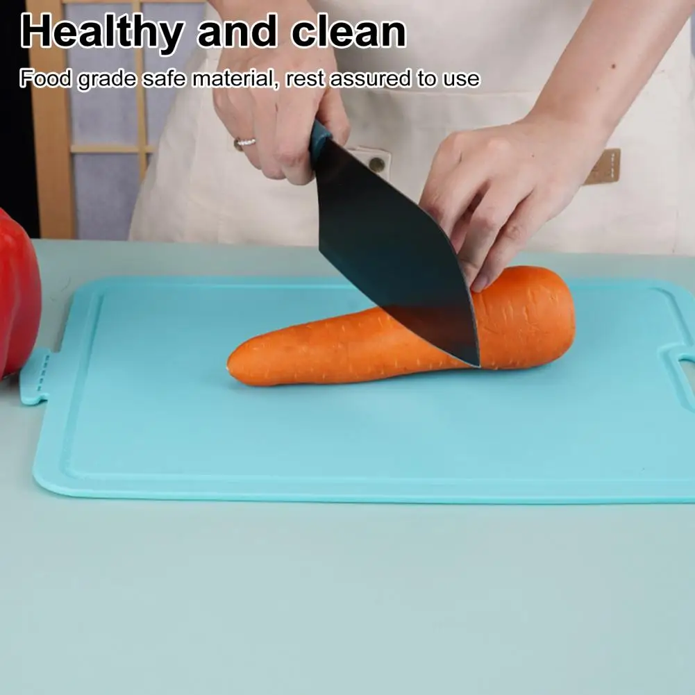 Space-saving Cutting Board Silicone Cutting Board Set Flexible Non-slip Food-grade Mats Foldable Reversible Kitchen Tools Free