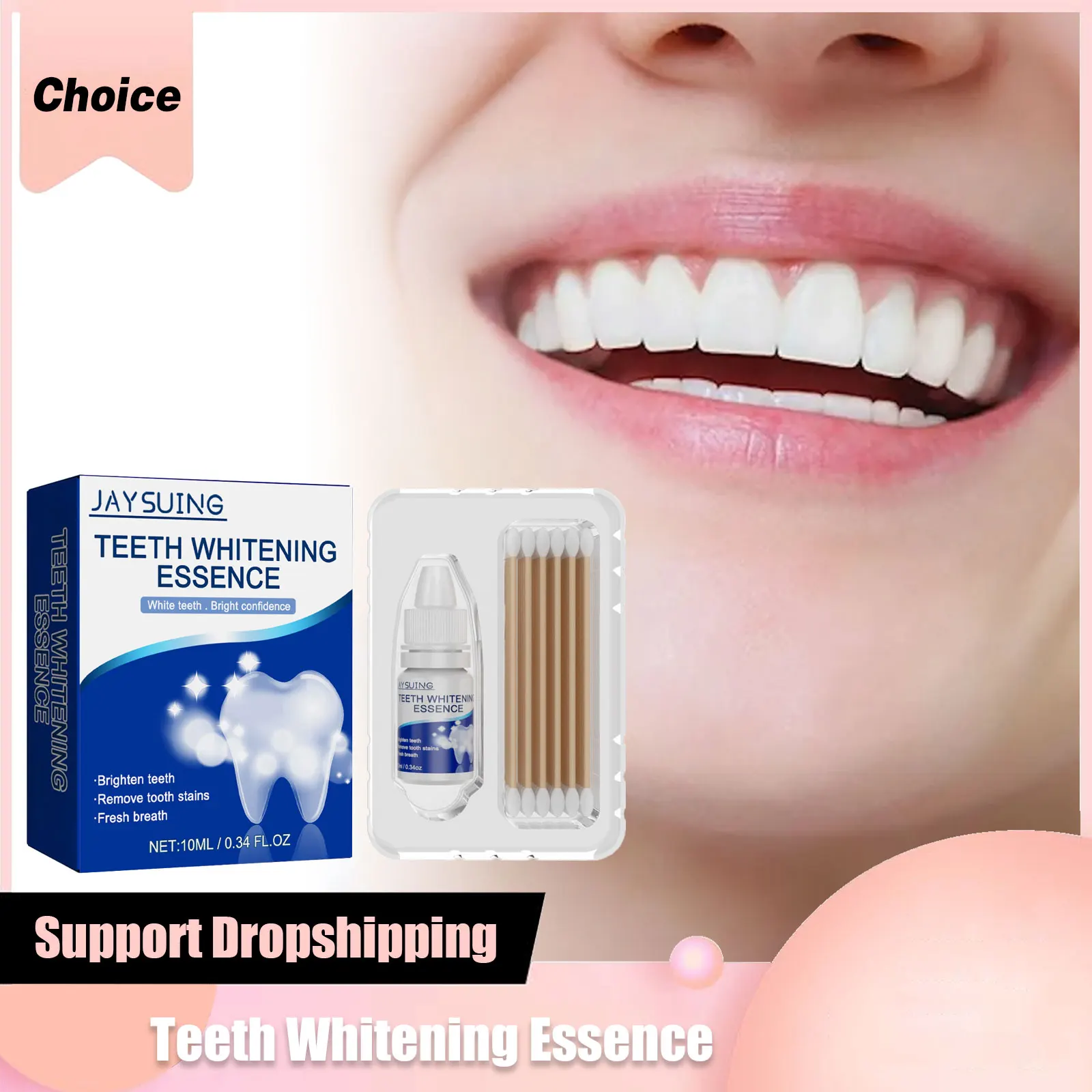 Teeth Whitening Serum Remove Plaque Stain Gingival Repair Drops Fresh Breath Oral Hygiene Brighten Teeth Cleaner Liquid Set