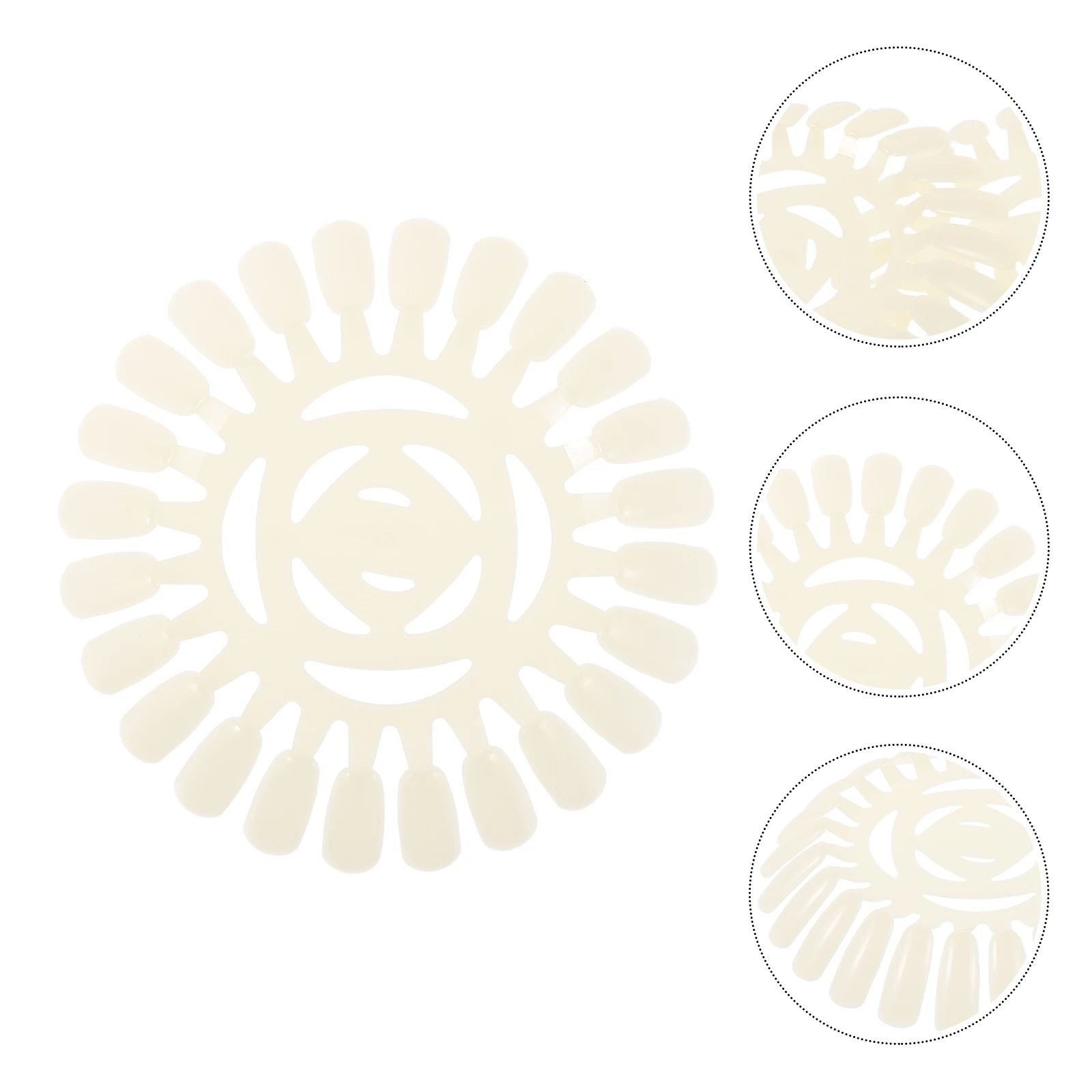 

20 Pcs Nail Color Card Art Display 24 Tips Displayboard Manicure Dish Gel Polish Chart False Wheel Plastic
